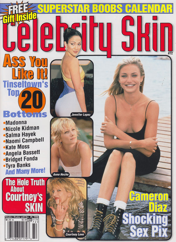 CELEBRITY SKIN magazine side cover Issue 72  1998