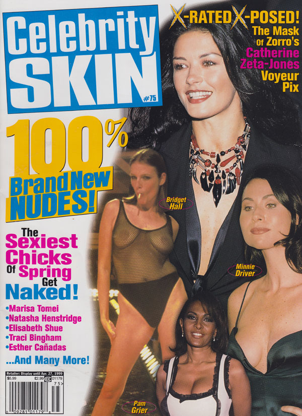 CELEBRITY SKIN magazine side cover Issue 75  1999