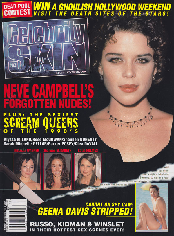 CELEBRITY SKIN magazine side cover Issue 82 December 1999