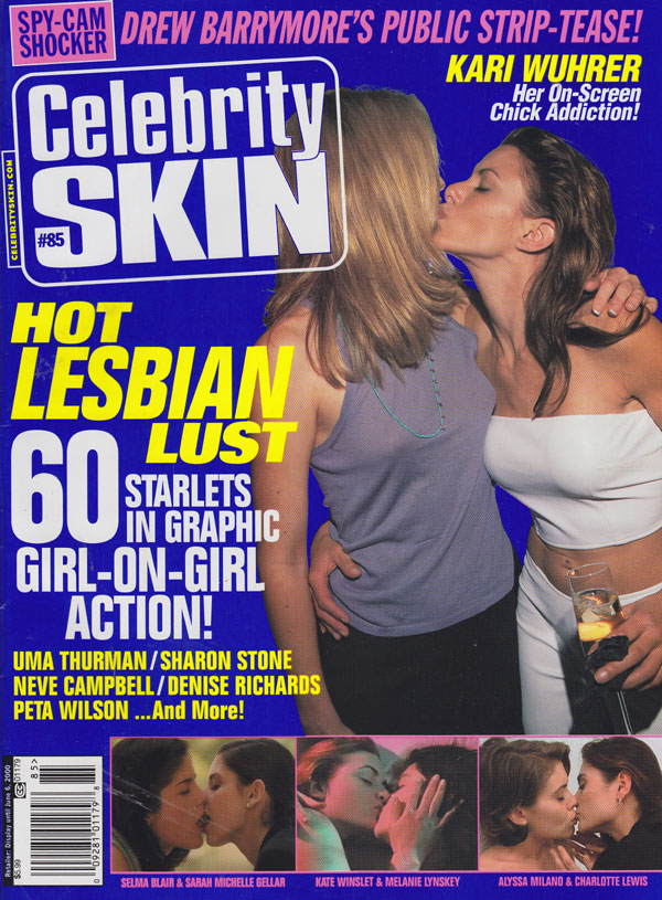CELEBRITY SKIN magazine side cover Issue 85  2000