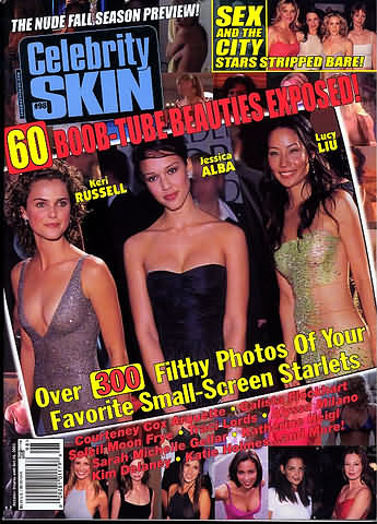 CELEBRITY SKIN magazine side cover Issue 98 September 2001