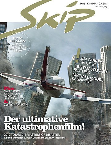 SKIP magazine side cover November 2009