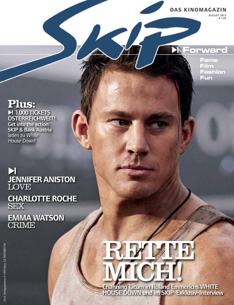 SKIP magazine side cover August 2013