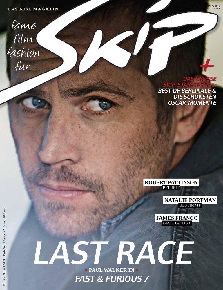 SKIP magazine side cover March 2015