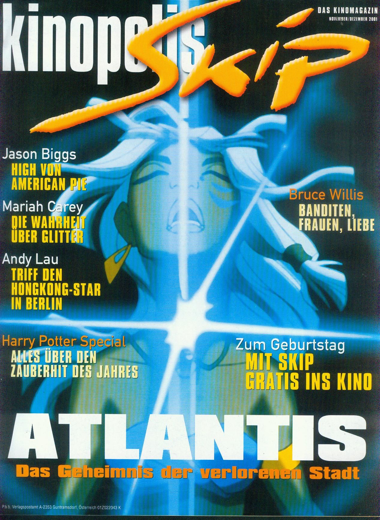 SKIP magazine side cover  November 2001