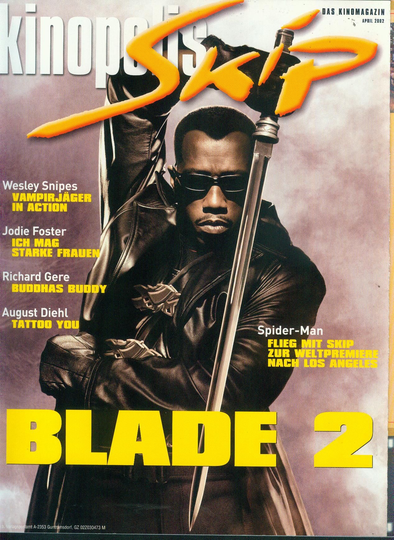 SKIP magazine side cover  April 2002