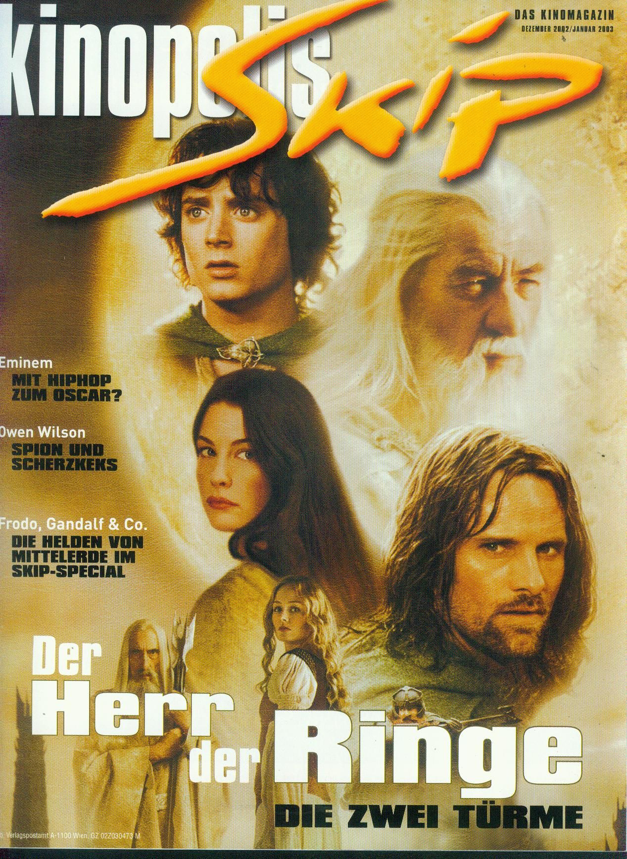 SKIP magazine side cover  December 2002/ January 2003 