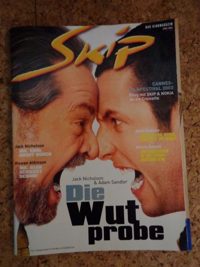 SKIP magazine side cover  April 2003