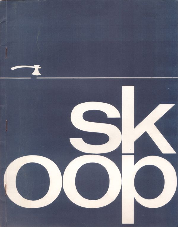 SKOOP magazine side cover  Vol 1  # 1 January 1963