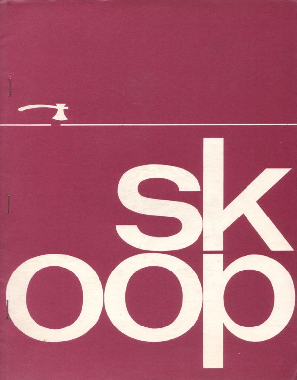 SKOOP magazine side cover  Vol 1  # 2 March 1963