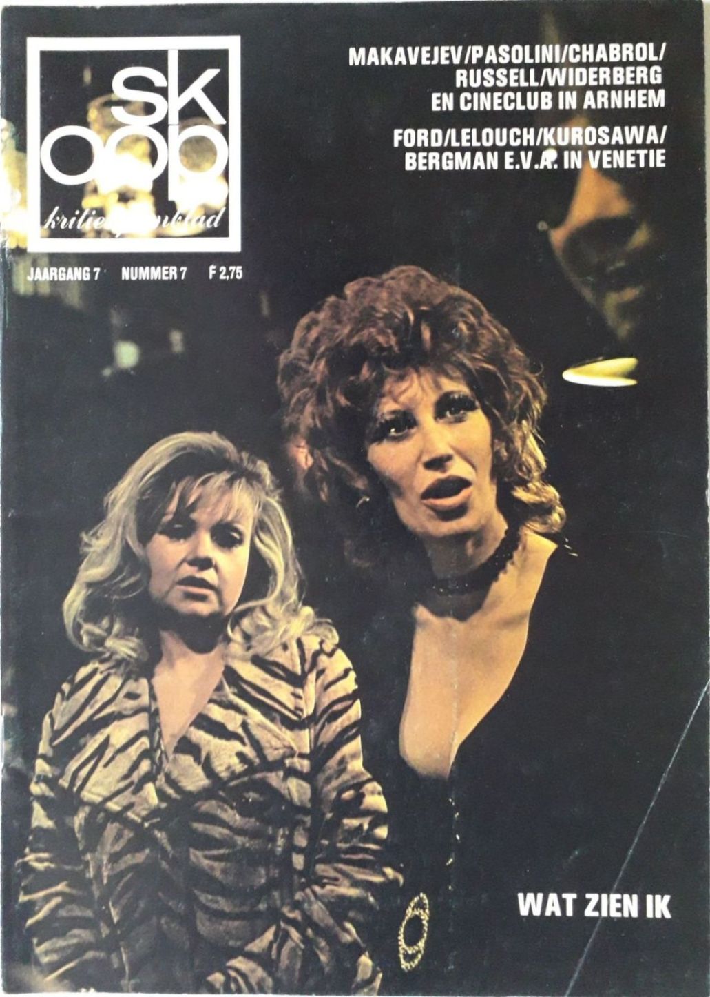 SKOOP magazine side cover  Vol 7 No  7  August 1971