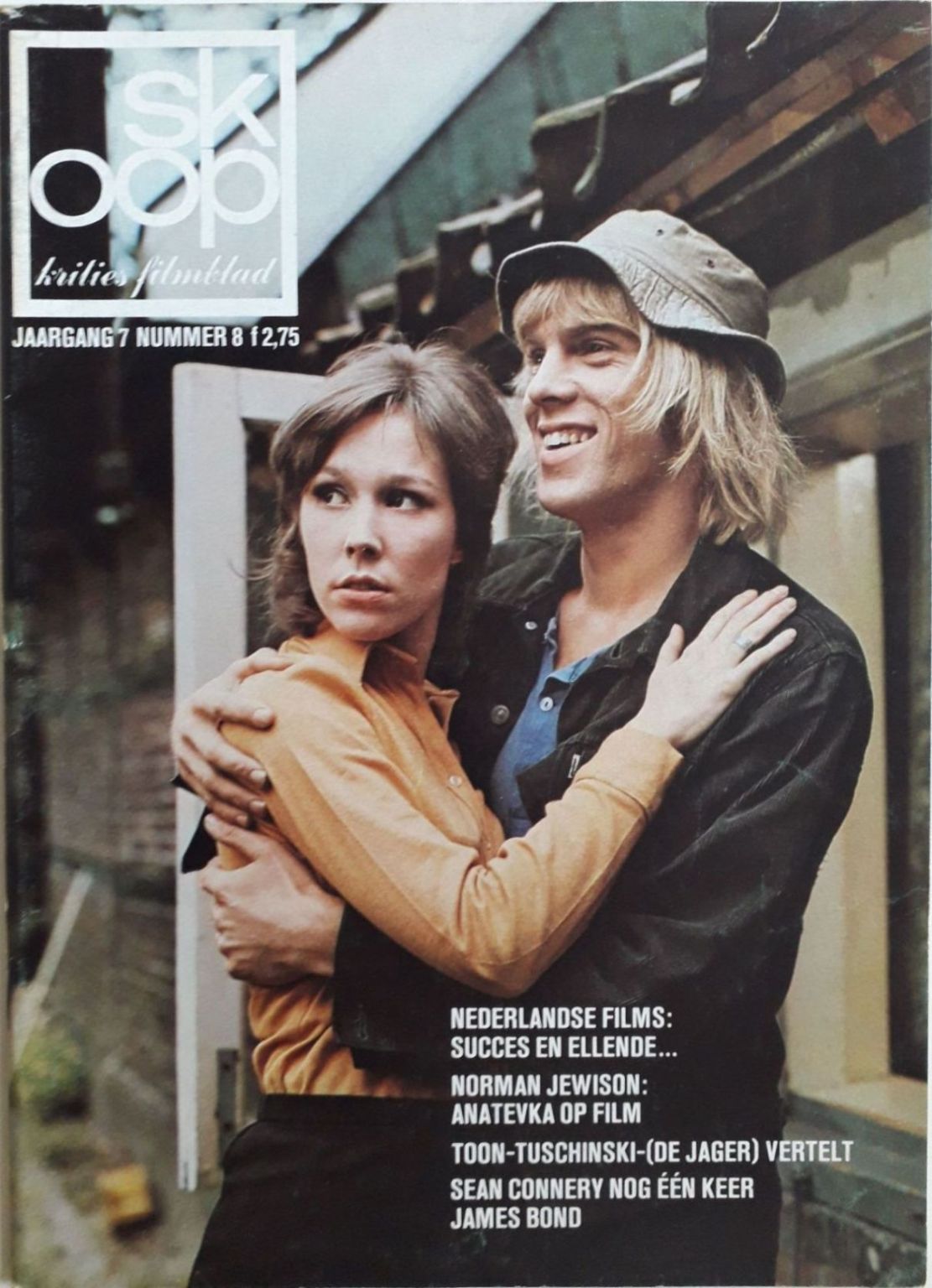 SKOOP magazine side cover  Vol 7 No  8  October 1971