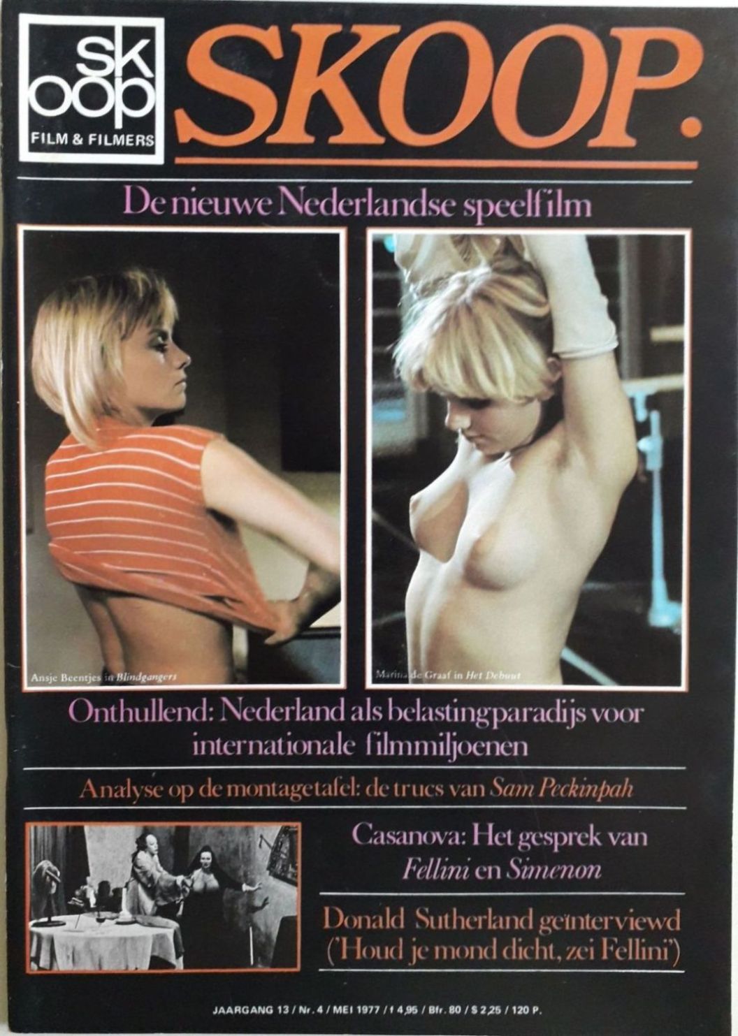 SKOOP magazine side cover  Vol 13 No  4  May 1977