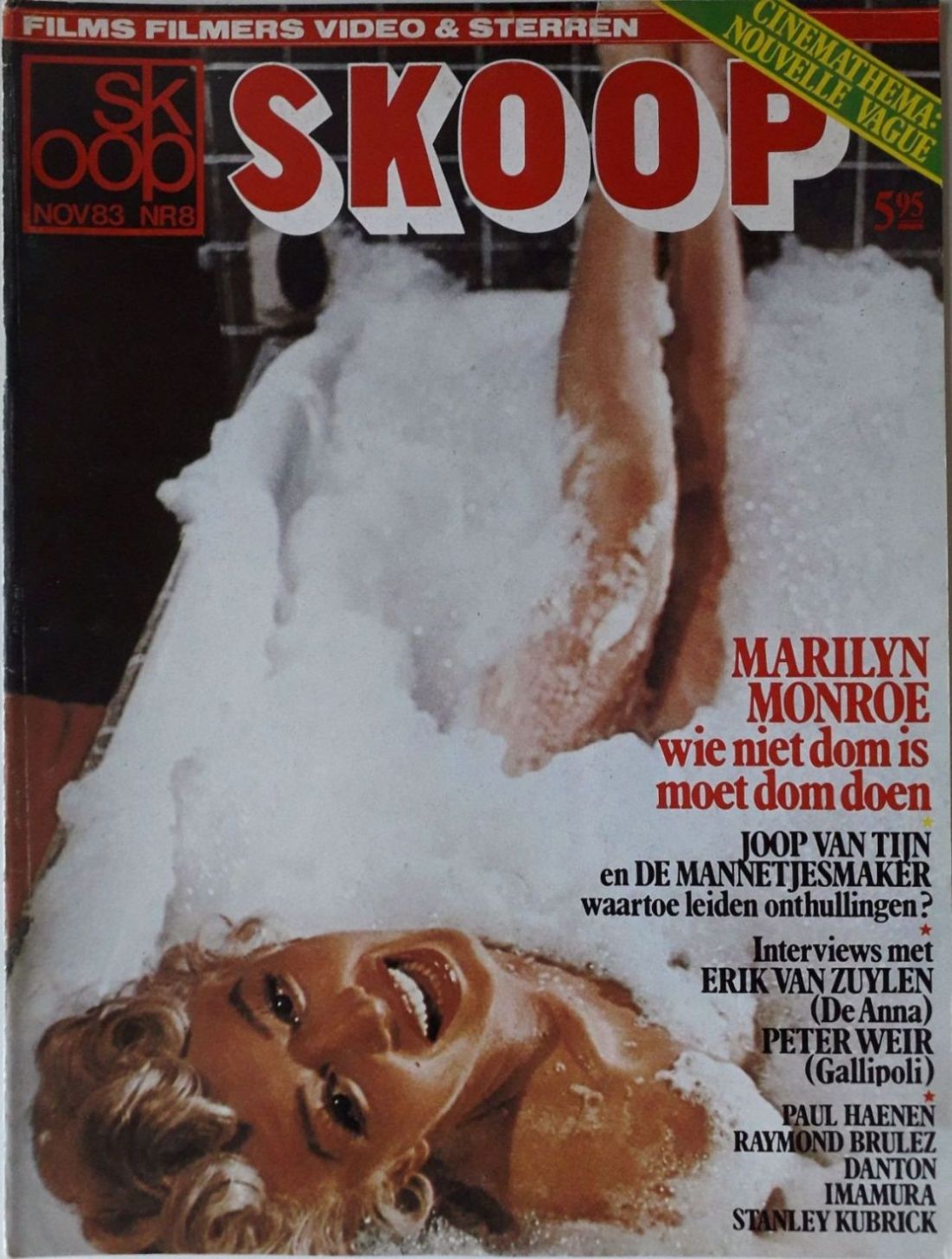 SKOOP magazine side cover  Vol 19 No  8  November 1983