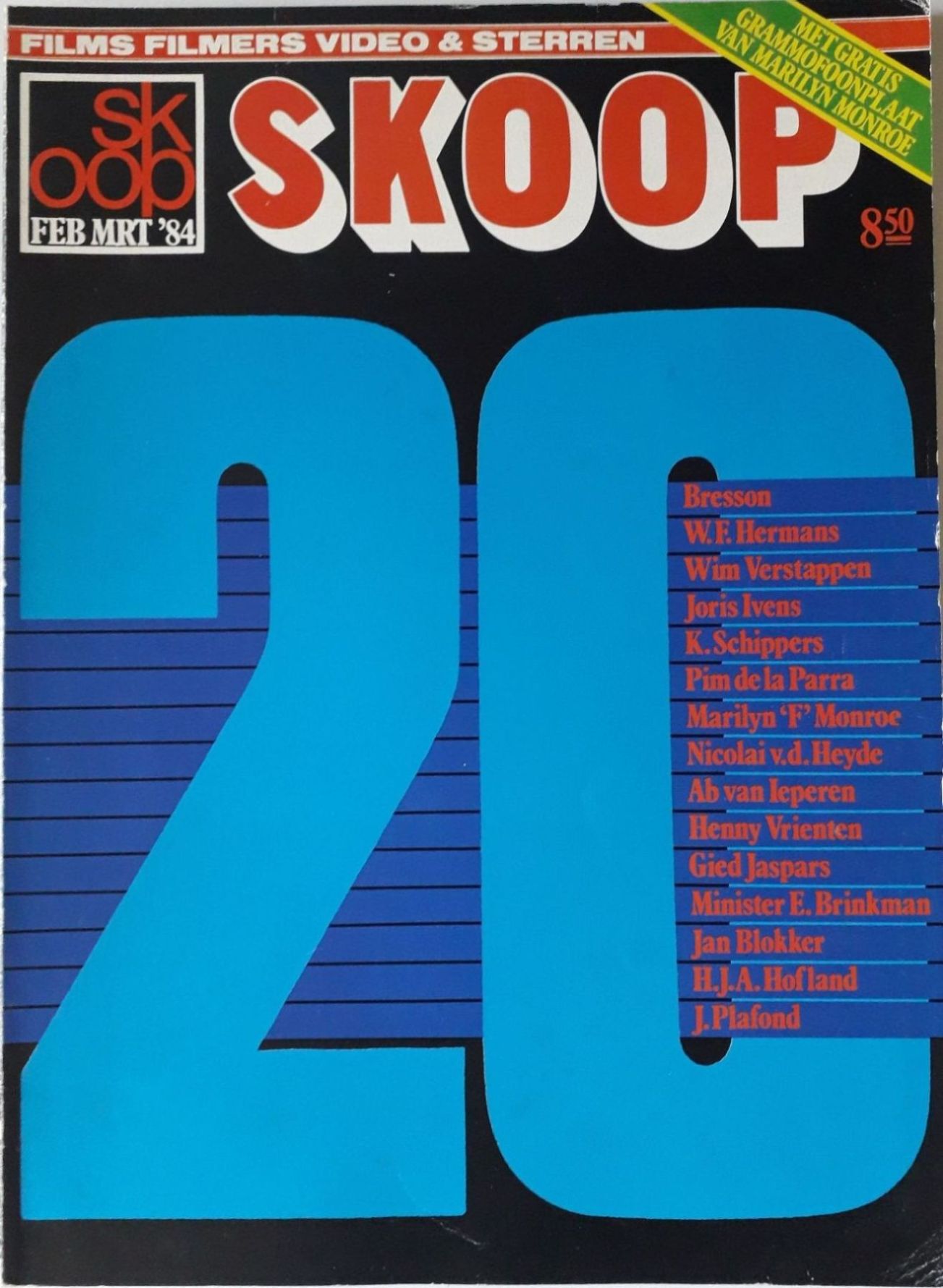 SKOOP magazine side cover  Vol 20 No  1-2  February/March 1984