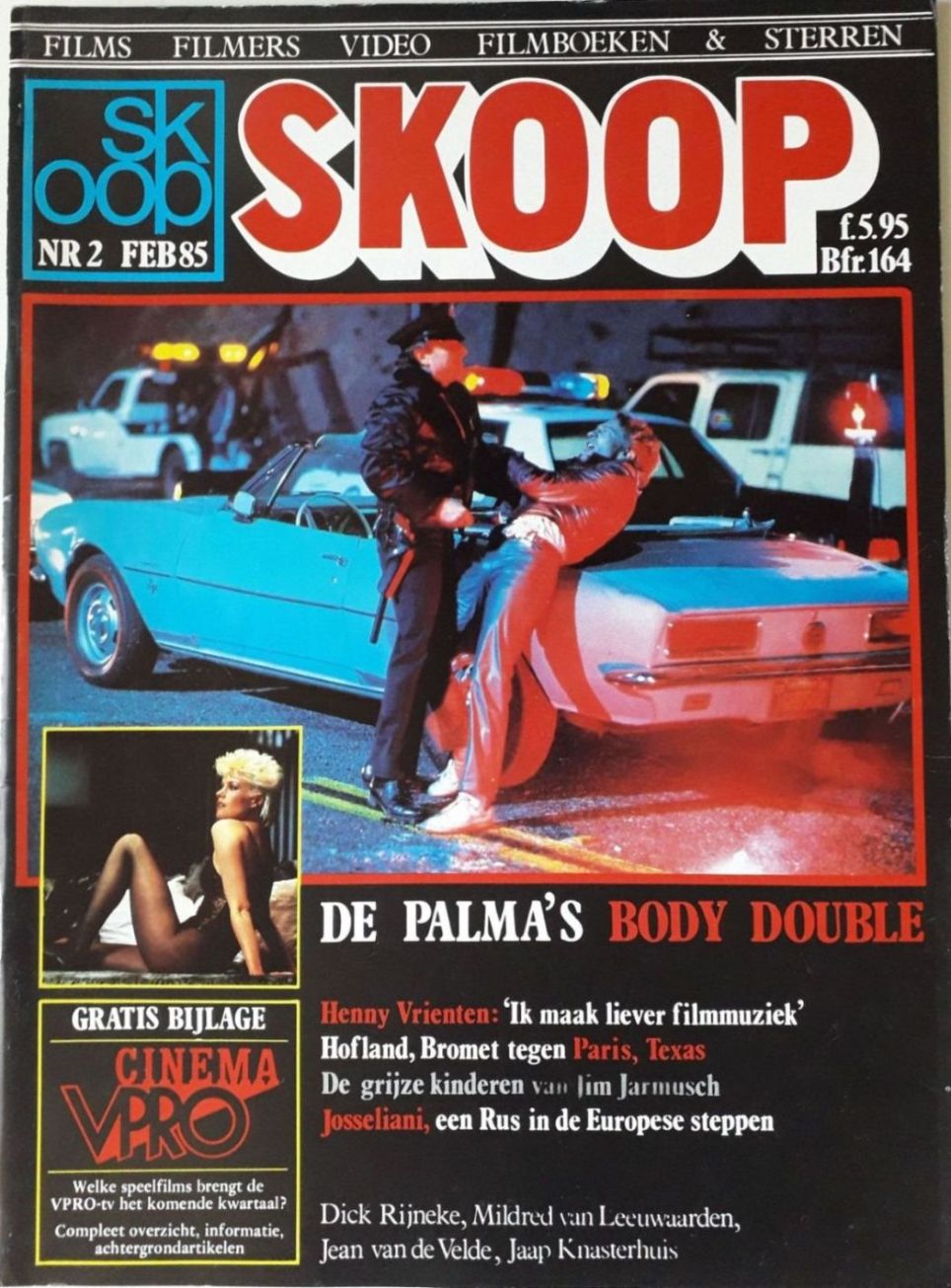 SKOOP magazine side cover  Vol 21 No  1  February 1985