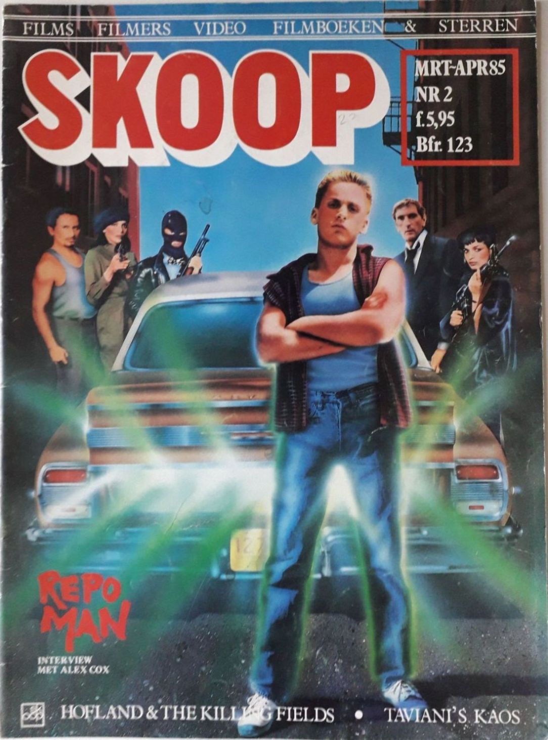 SKOOP magazine side cover  Vol 21 No  2  March/April 1985