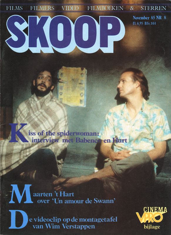 SKOOP magazine side cover  Vol 21 No  8  November 1985