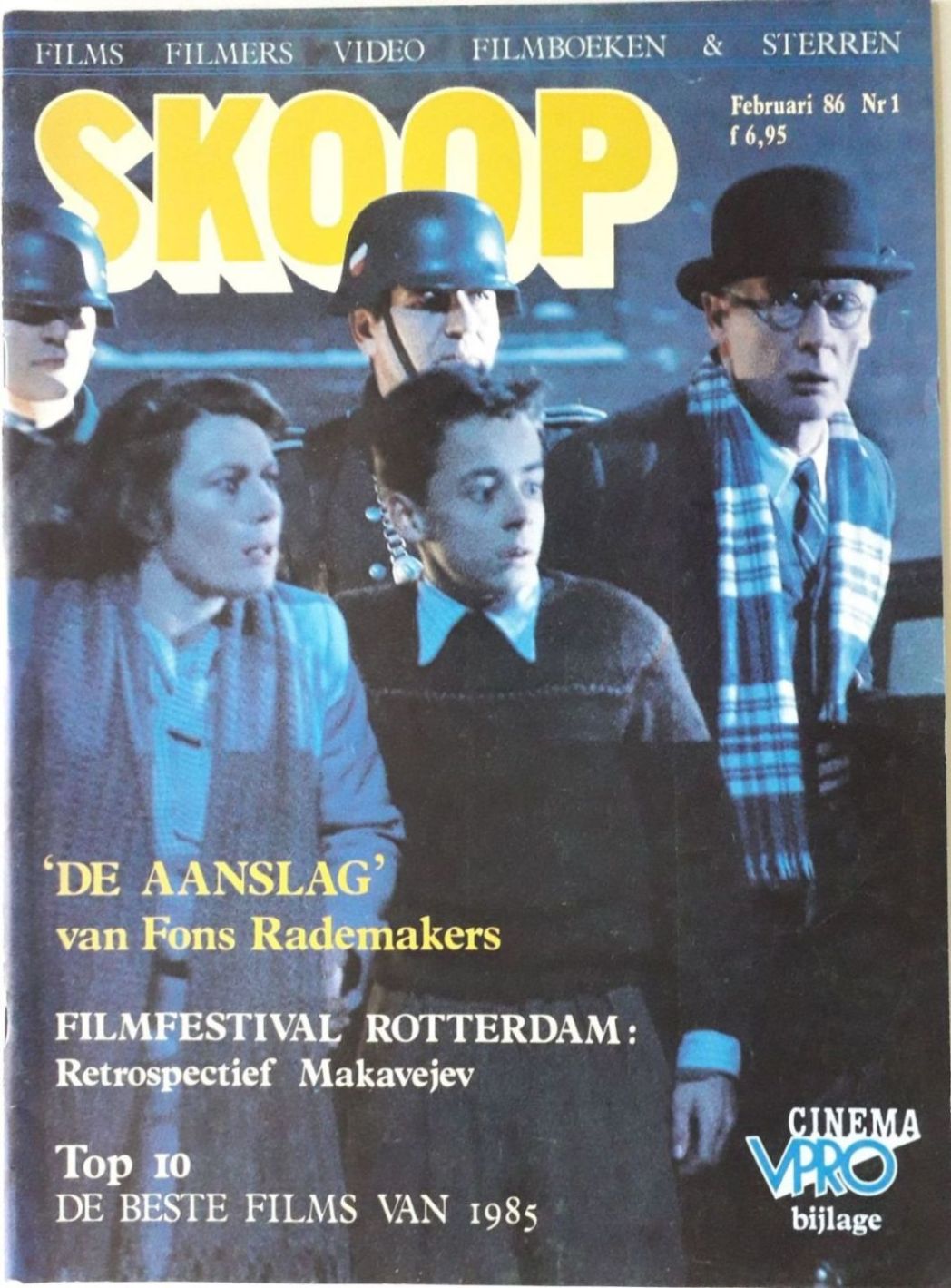 SKOOP magazine side cover  Vol 22 No  1  February 1986
