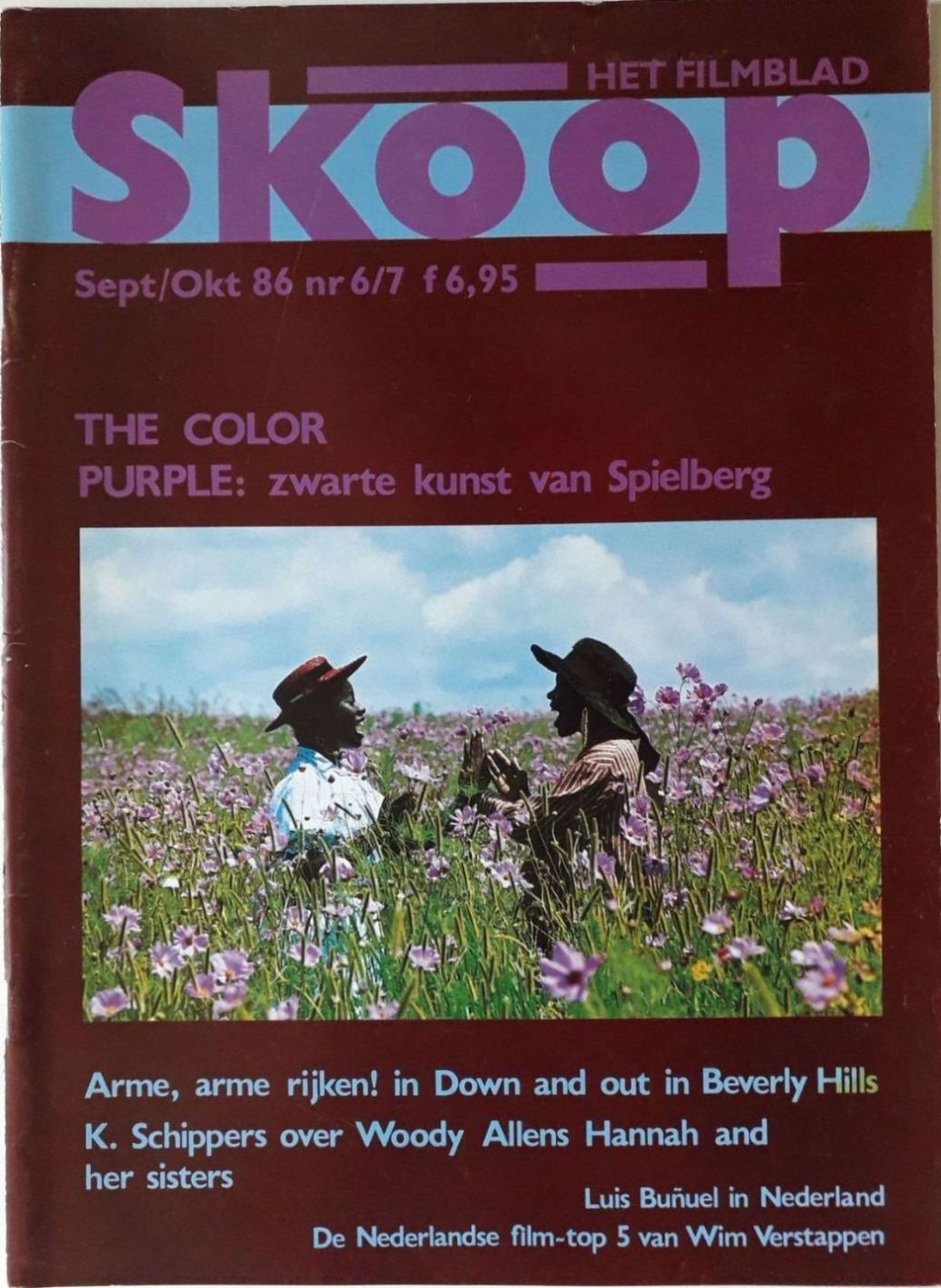 SKOOP magazine side cover  Vol 22 No  6-7  September/October 1986