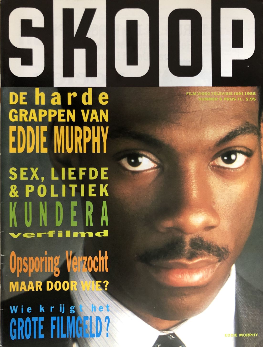 SKOOP magazine side cover Issue 6  June 1988