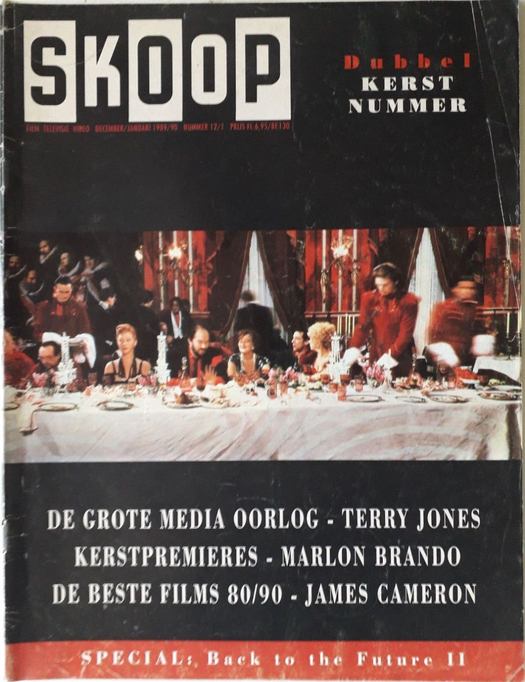 SKOOP magazine side cover  Vol 25 No  12  December 1989/ January 1990 