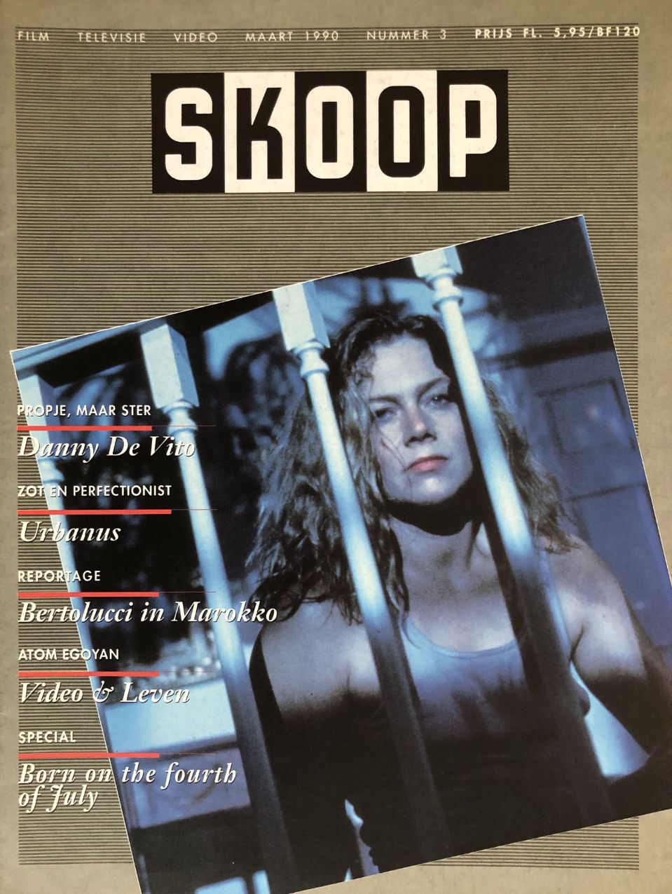 SKOOP magazine side cover Issue 3  March 1990