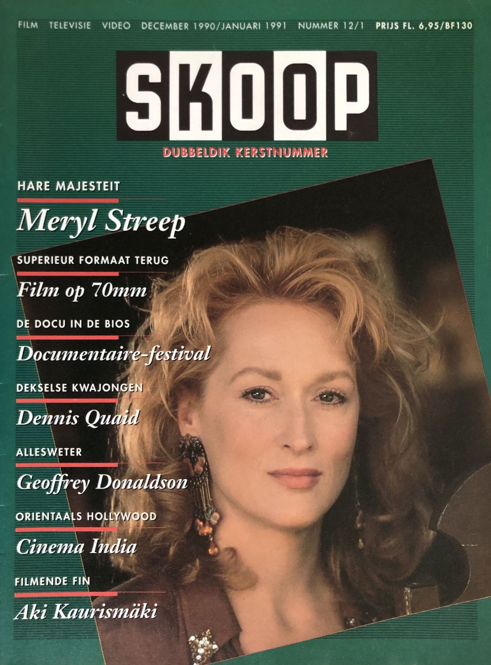 SKOOP magazine side cover  December 1990/ January 1991 