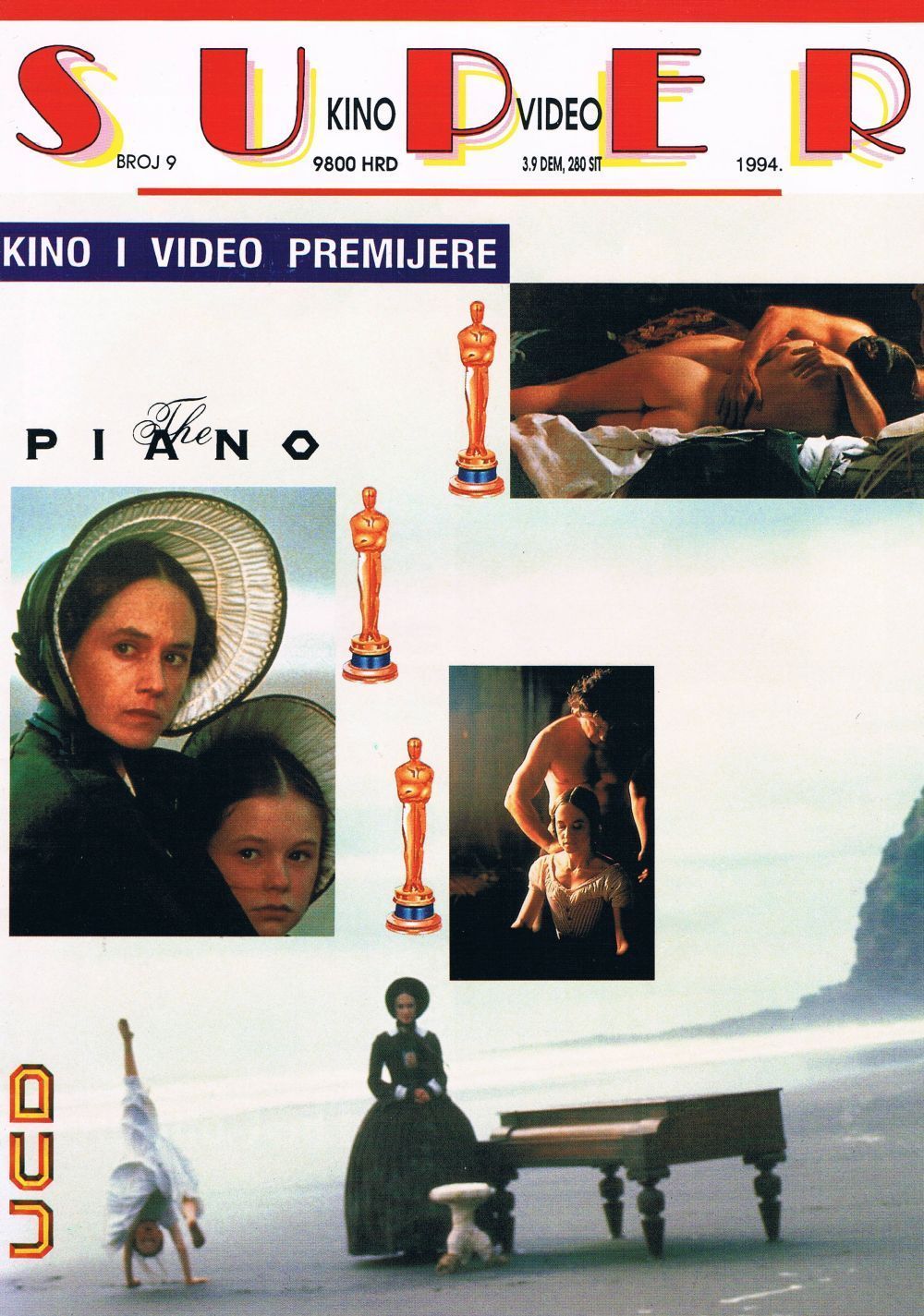 SUPER KINO VIDEO magazine side cover Issue 9  1994