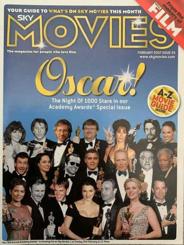 SKY MOVIES magazine side cover Issue 3 February 2007