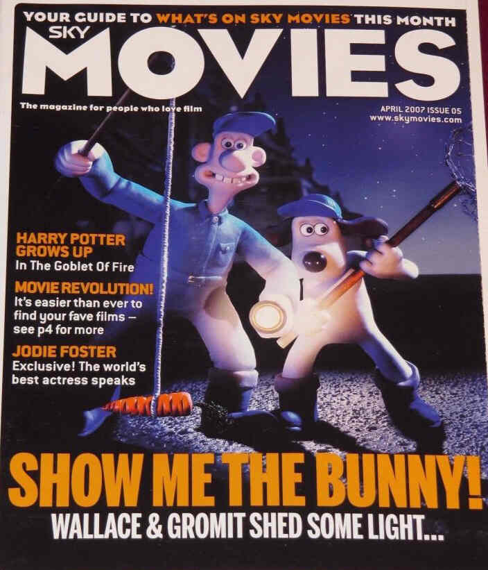 SKY MOVIES magazine side cover Issue 5 April 2007