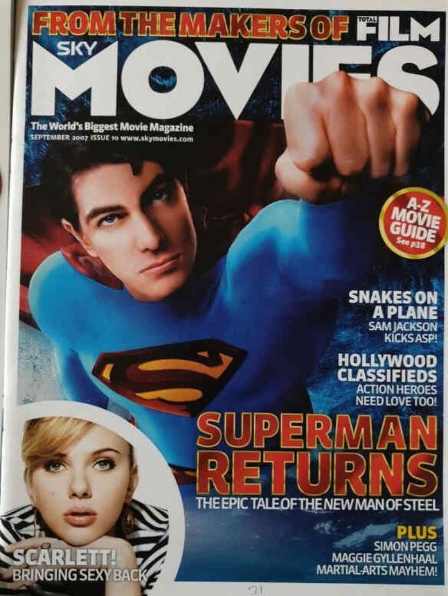 SKY MOVIES magazine side cover Issue 10 September 2007