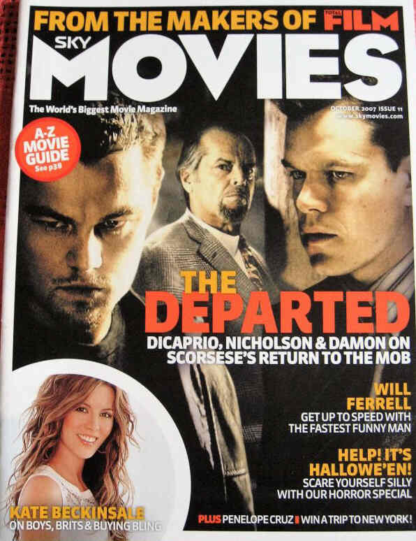 SKY MOVIES magazine side cover Issue 11 October 2007