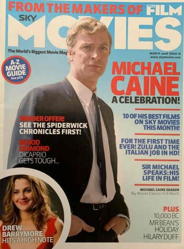 SKY MOVIES magazine side cover Issue 16 March 2008