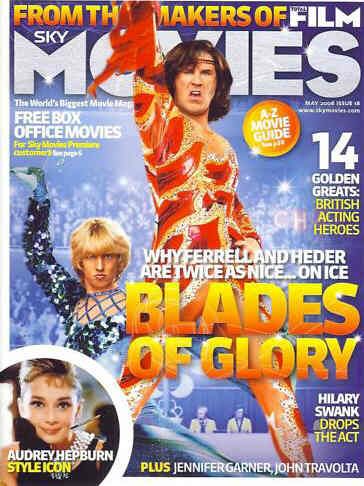 SKY MOVIES magazine side cover Issue 18 May 2008