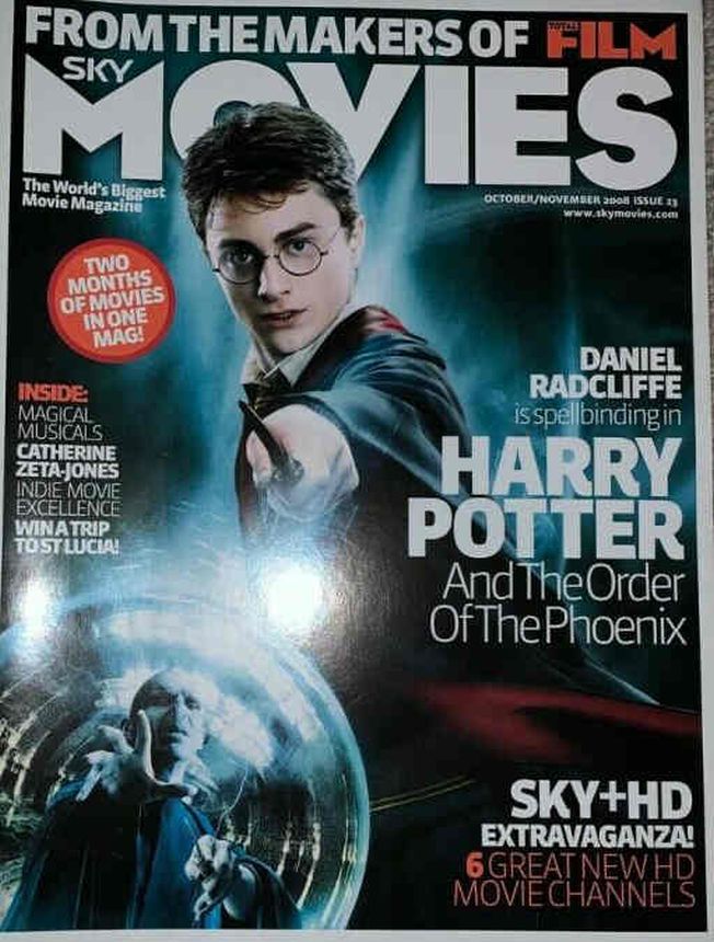 SKY MOVIES magazine side cover Issue 23 October/November 2008