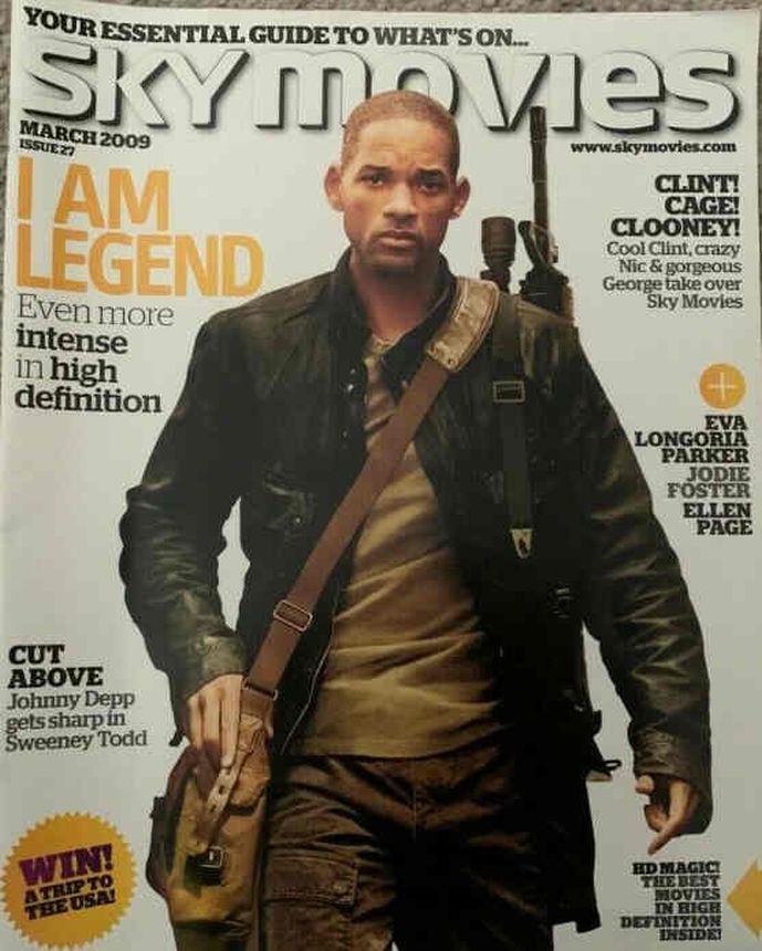 SKY MOVIES magazine side cover Issue 27 March 2009