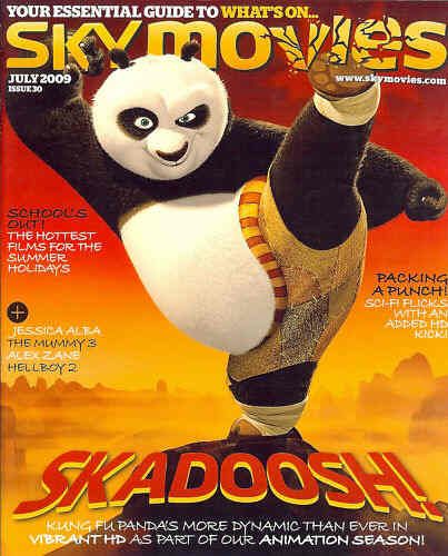 SKY MOVIES magazine side cover Issue 30 July 2009