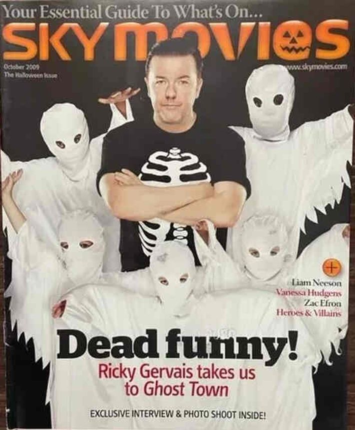 SKY MOVIES magazine side cover Issue 33 October 2009