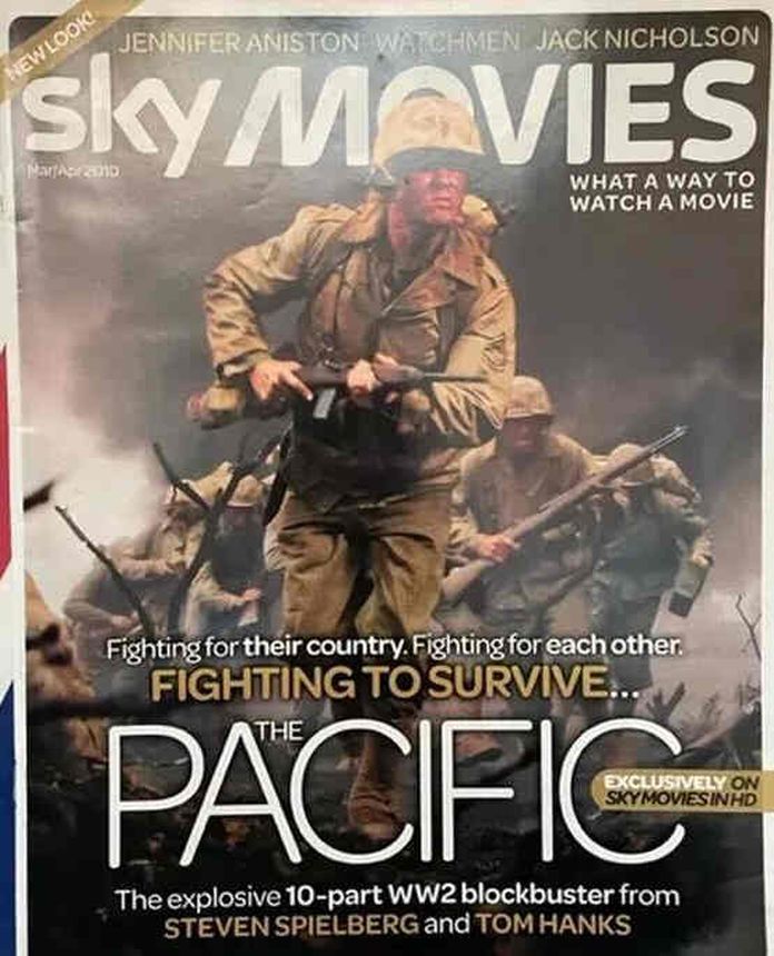 SKY MOVIES magazine side cover Issue 38 March/April 2010