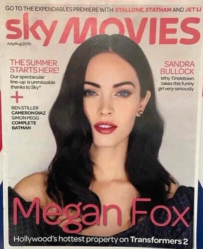 SKY MOVIES magazine side cover Issue 40 July/August 2010