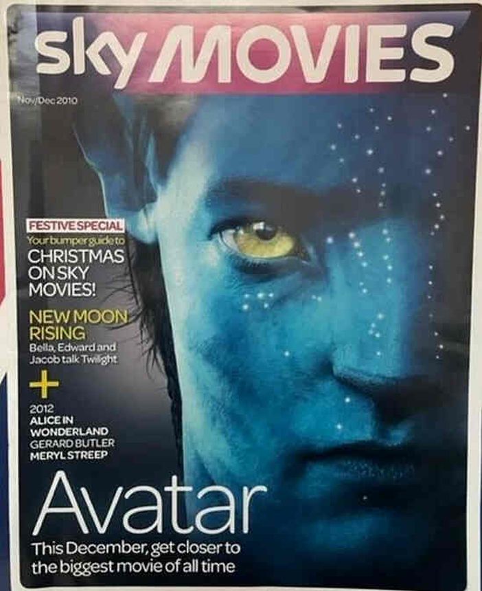 SKY MOVIES magazine side cover Issue 42 November/December 2010