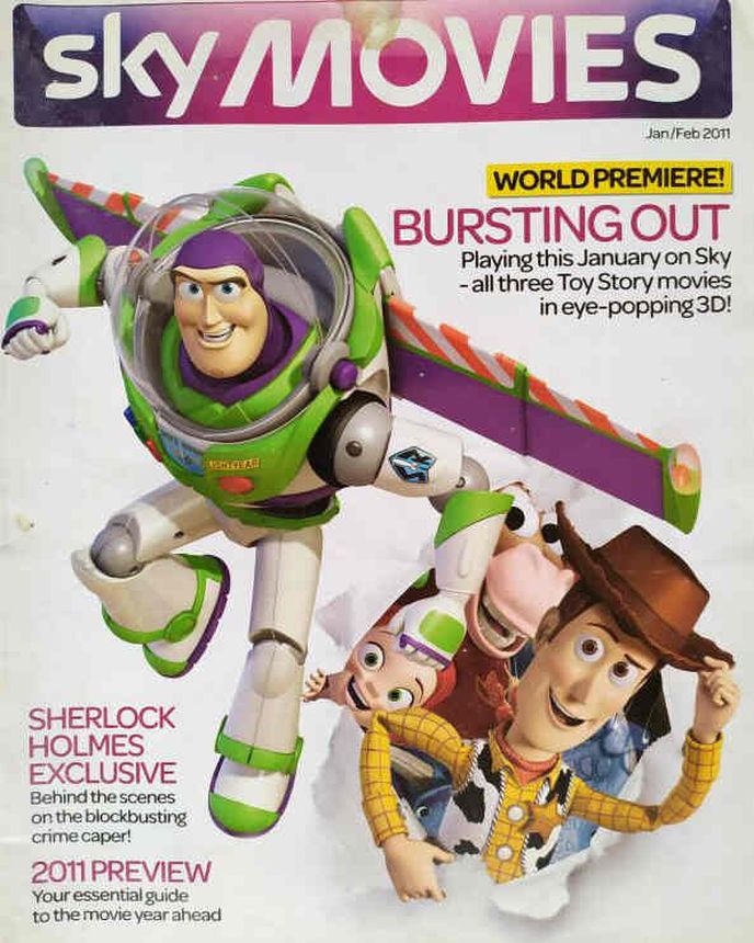 SKY MOVIES magazine side cover Issue 43 January/February 2011