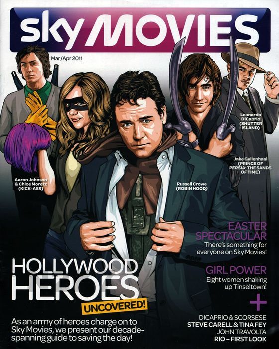 SKY MOVIES magazine side cover Issue 44 March/April 2011