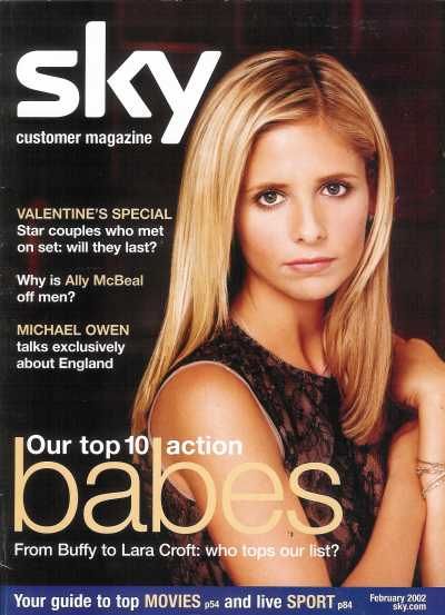 SKY CUSTOMER MAGAZINE magazine side cover February 2002