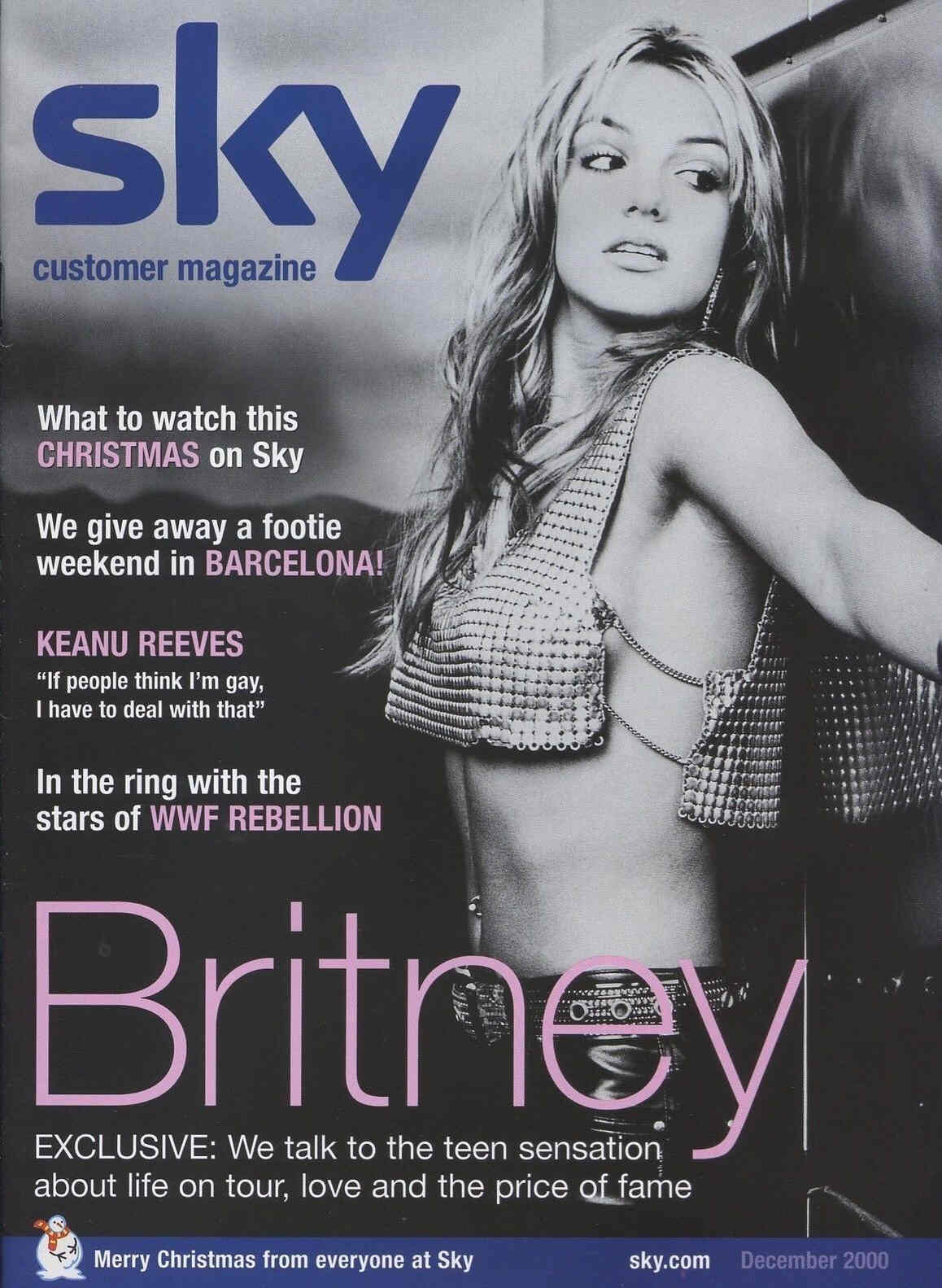 SKY CUSTOMER MAGAZINE magazine side cover December 2000