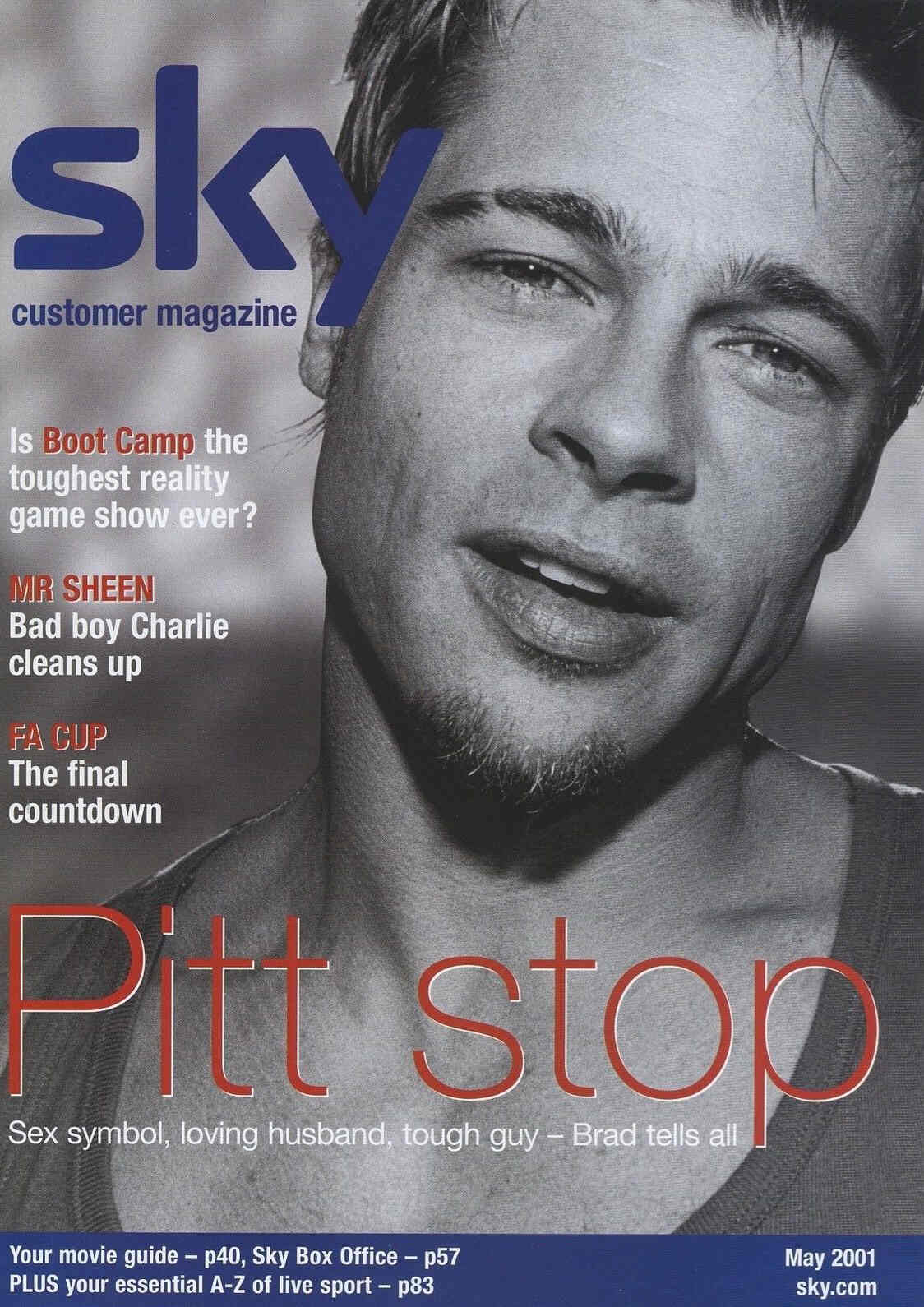 SKY CUSTOMER MAGAZINE magazine side cover May 2001