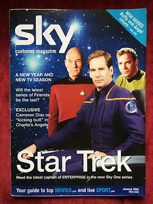 SKY CUSTOMER MAGAZINE magazine side cover January 2002