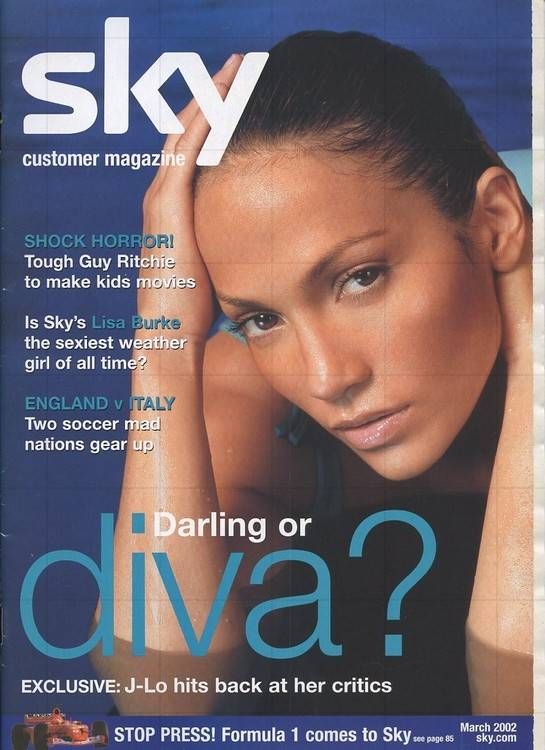 SKY CUSTOMER MAGAZINE magazine side cover  March 2002