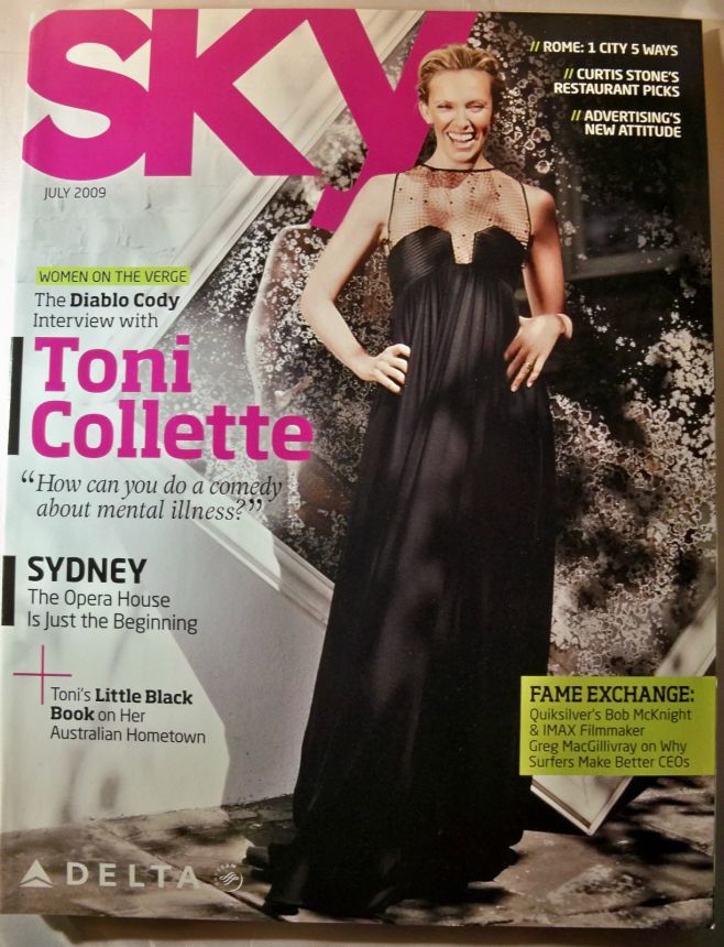 SKY DELTA magazine side cover  July 2009